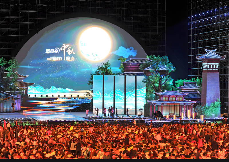 LED显示屏点亮中秋佳节，，，科技赋能古板节日新体验