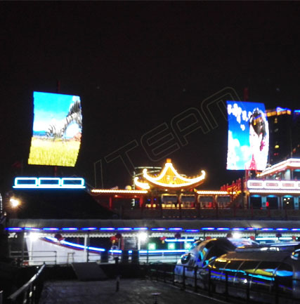 海南海优势帆屏 柔性LED软屏EcoDot-p55项目